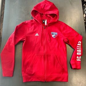 EUC Men's Adidas FC Dallas Red Hoodie Size Medium M